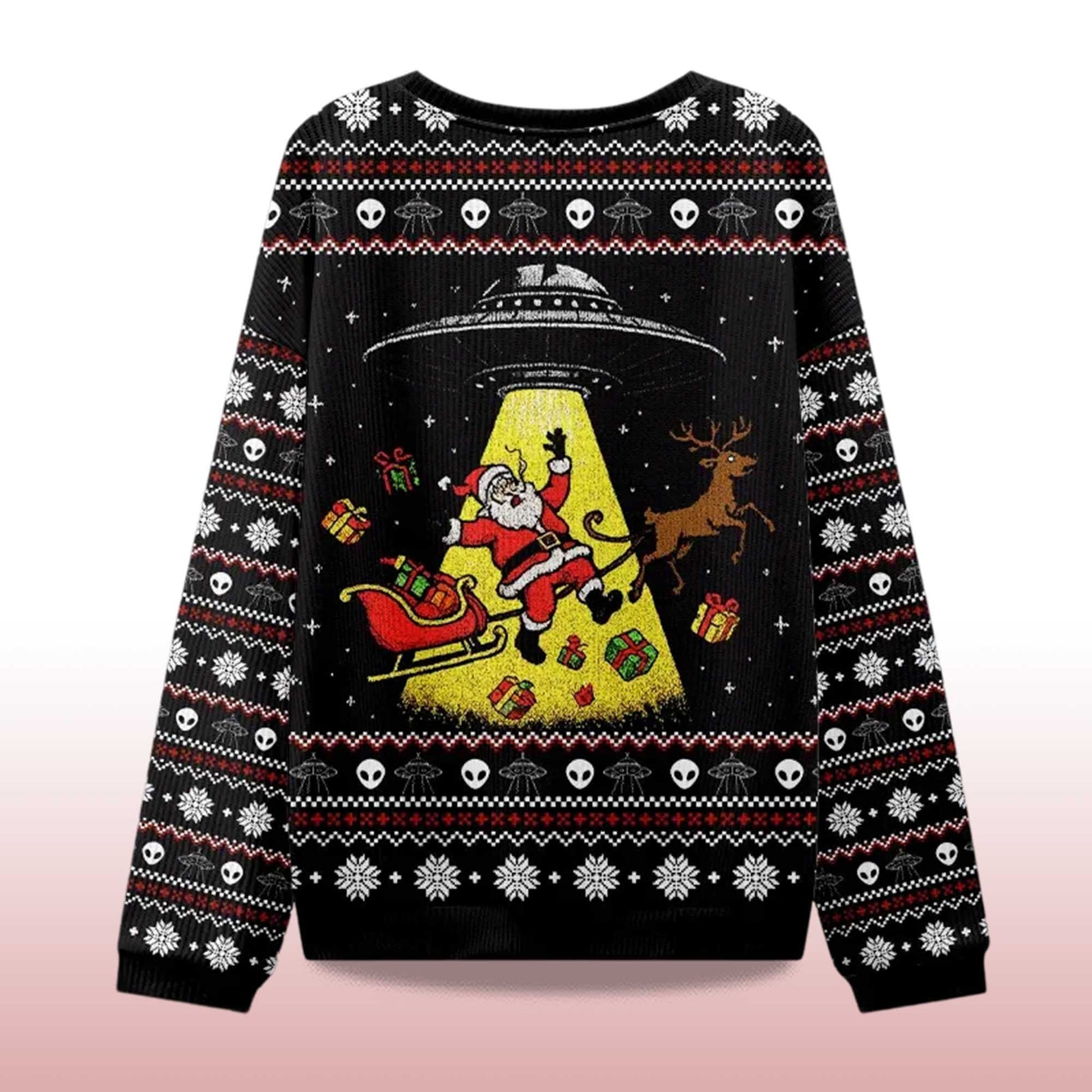 2026 Santa Claus Was Kidnapped By Aliens Christmas Ugly Sweater Moonbestprint
