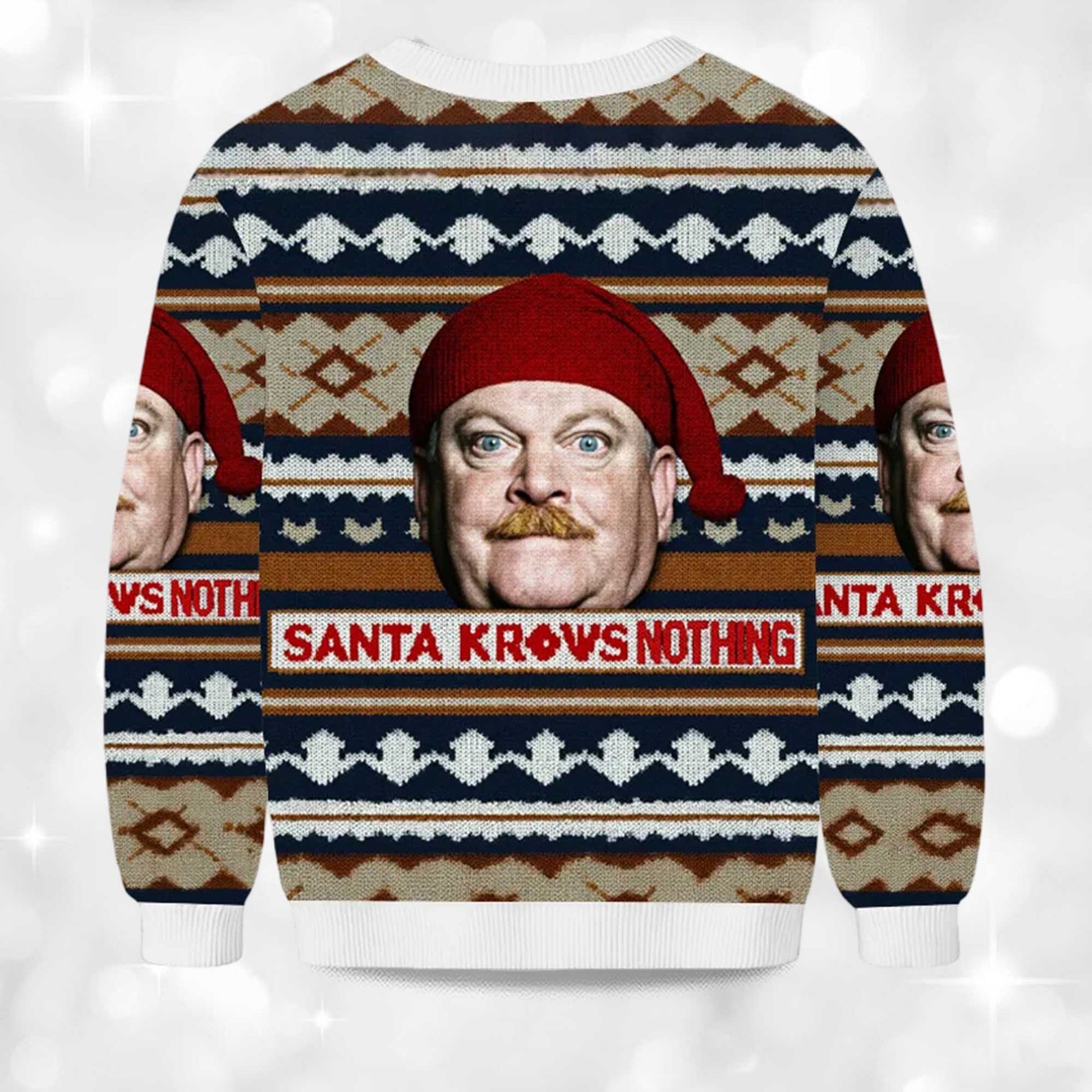 2026 Santa Knows Nothing Christmas Ugly Sweater Moonbestprint