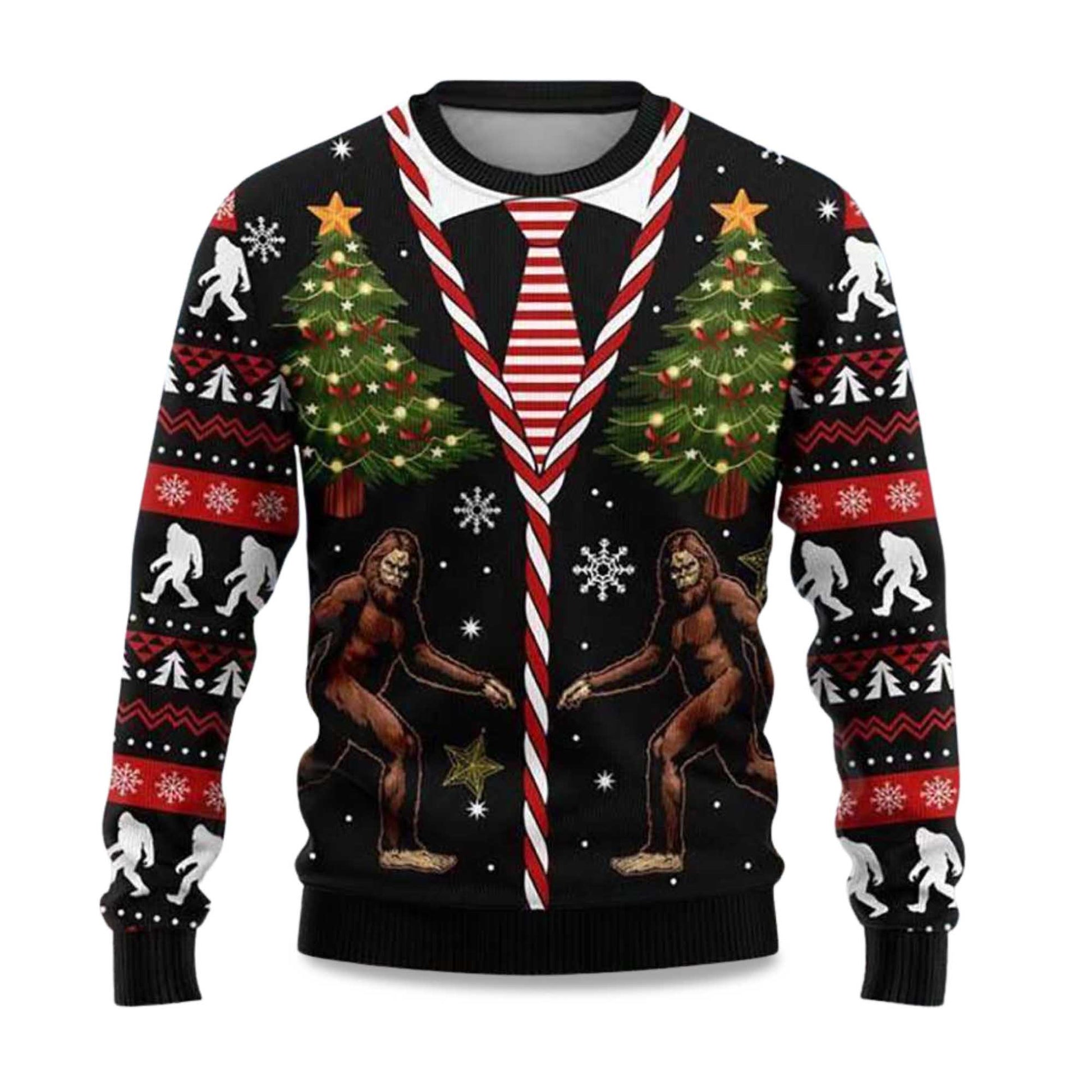 2026 Sasquatch Bigfoot Christmas Vest Ugly Sweater Moonbestprint
