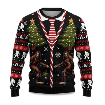 2026 Sasquatch Bigfoot Christmas Vest Ugly Sweater Moonbestprint