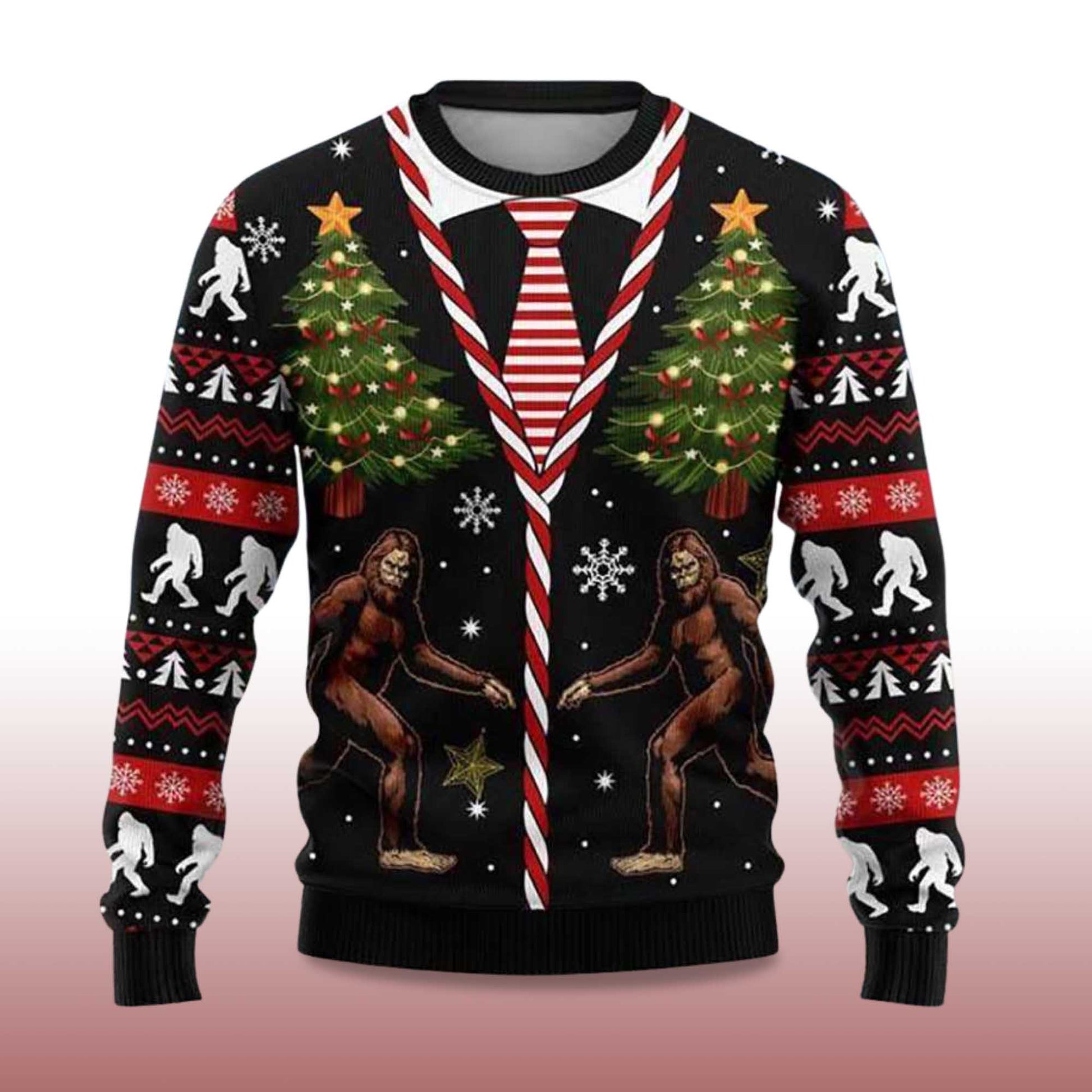 2026 Sasquatch Bigfoot Christmas Vest Ugly Sweater Moonbestprint