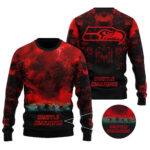 2025 Seattle Seahawks Stranger Things Ugly Sweater – Moonbestprint