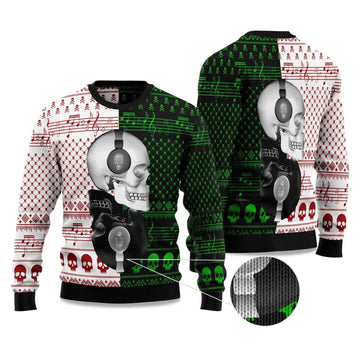2026 Skull Yinyang Ugly Christmas Sweater Moonbestprint