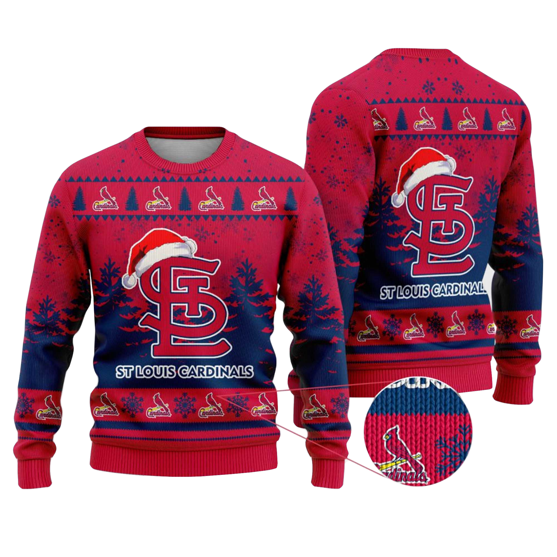 2025 St. Louis Cardinals Snowflakes Christmas Ugly Sweater – Moonbestprint