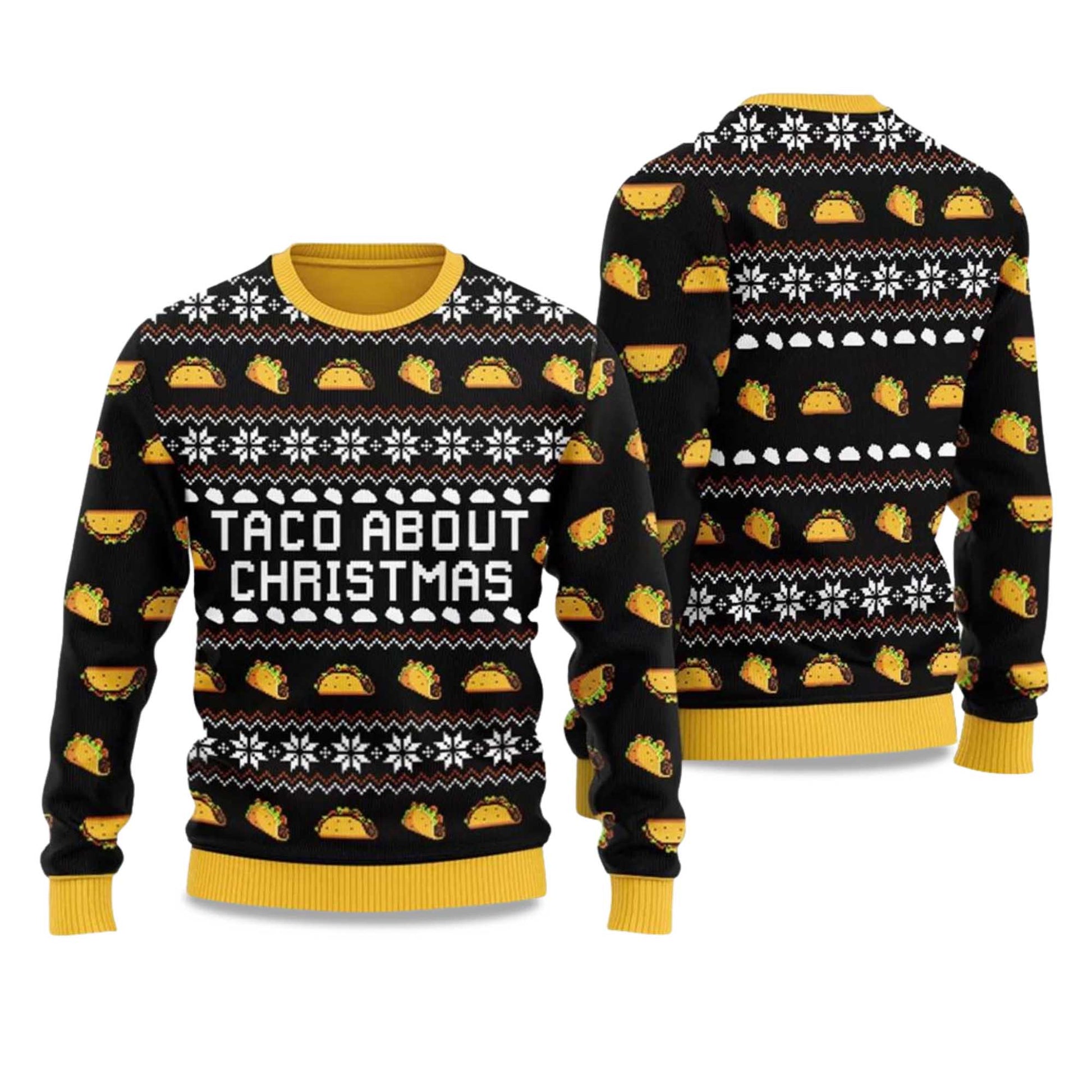 2026 Taco About Christmas Ugly Christmas Sweater Moonbestprint