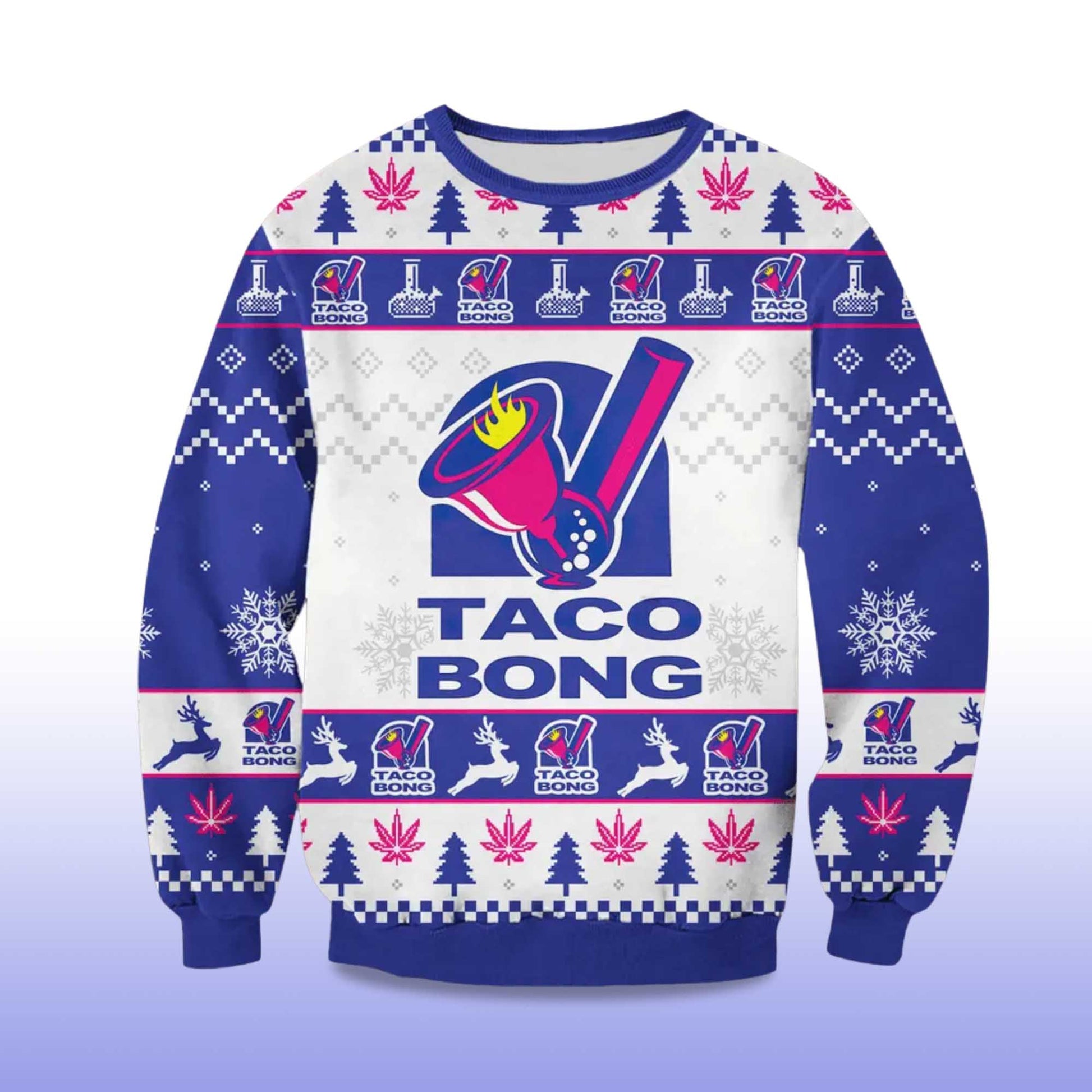 2026 Taco Bong Christmas Ugly Sweater Moonbestprint