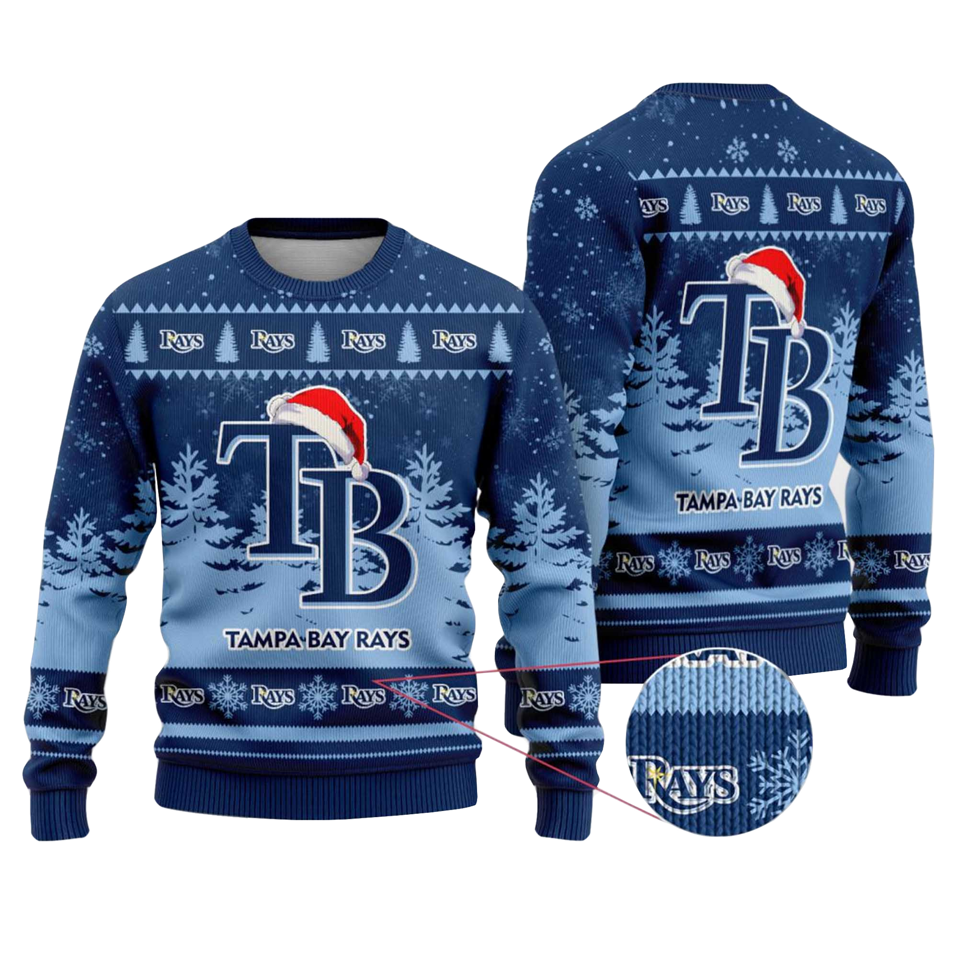 2025 Tampa Bay Rays Snowflakes Christmas Ugly Sweater – Moonbestprint