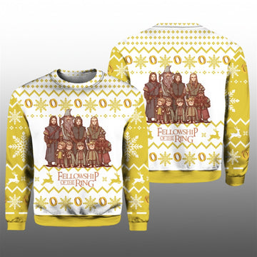 2026 The Lord Of The Rings Fellowship Of The Ring Ugly Christmas Sweater - Moonbestprint