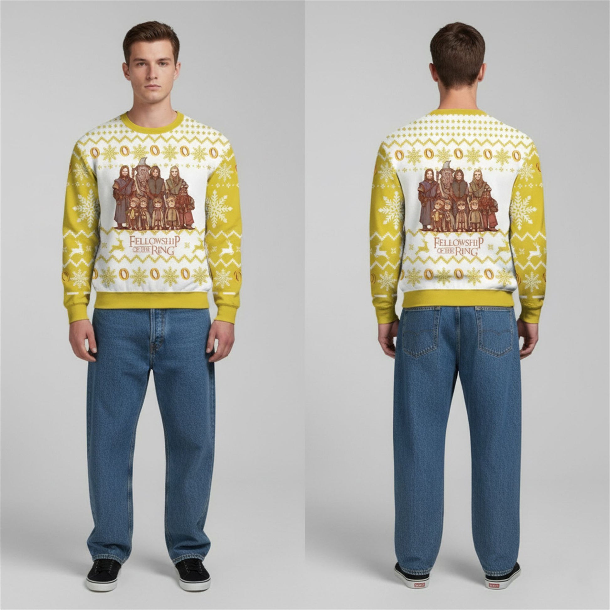 2026 The Lord Of The Rings Fellowship Of The Ring Ugly Christmas Sweater - Moonbestprint