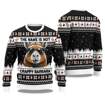 2026 The Name Is Not Capybara Ugly Christmas Sweater Moonbestprint