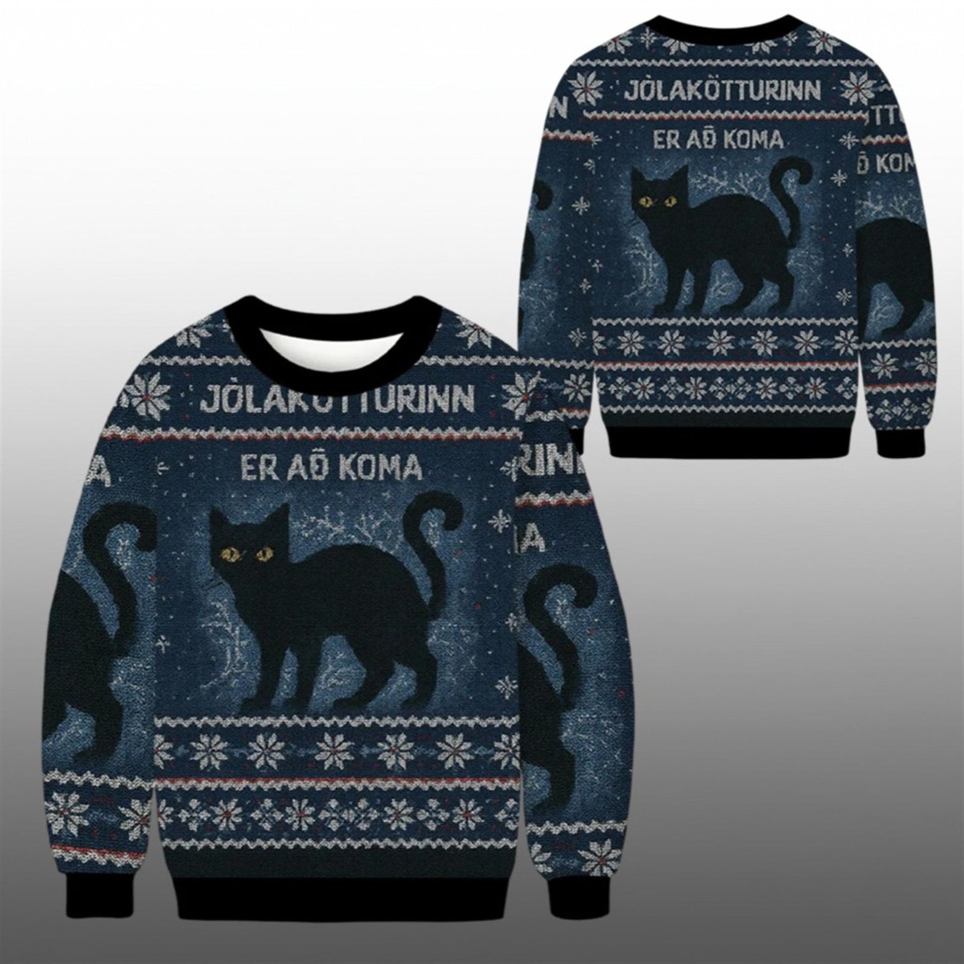 2026 The Yule Cat is Coming Christmas Ugly Sweater - Moonbestprint