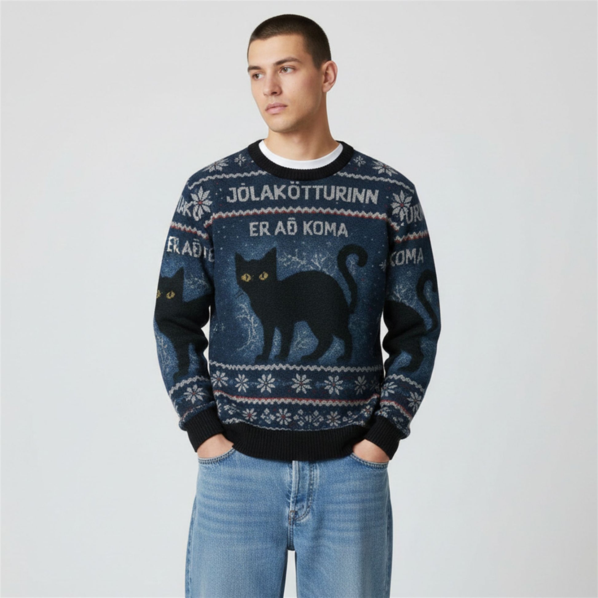 2026 The Yule Cat is Coming Christmas Ugly Sweater - Moonbestprint