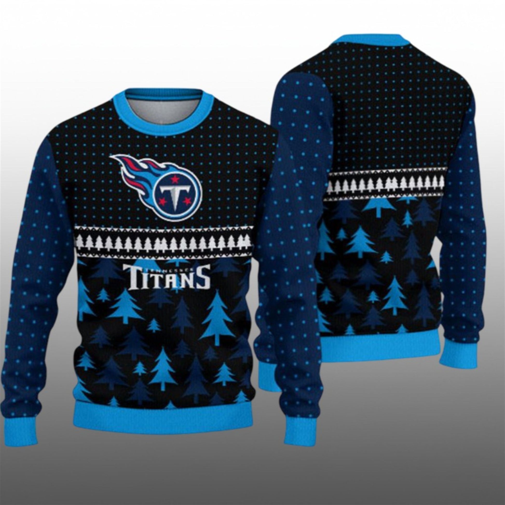 2026 Titans Festive Holiday Ugly Sweater - Moonbestprint