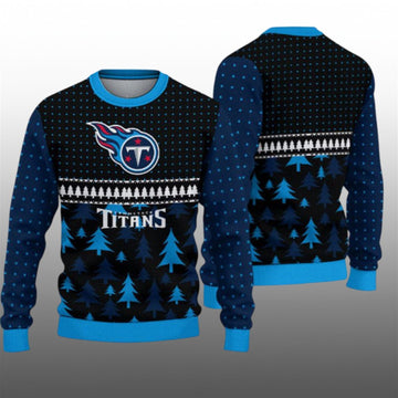 2026 Titans Festive Holiday Ugly Sweater - Moonbestprint