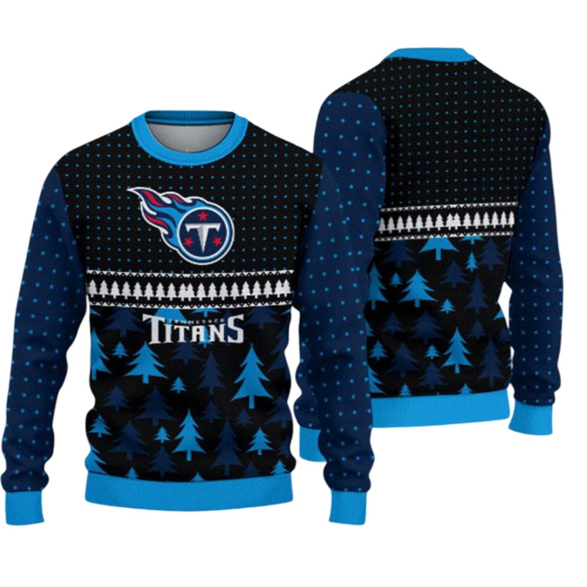 2026 Titans Festive Holiday Ugly Sweater - Moonbestprint