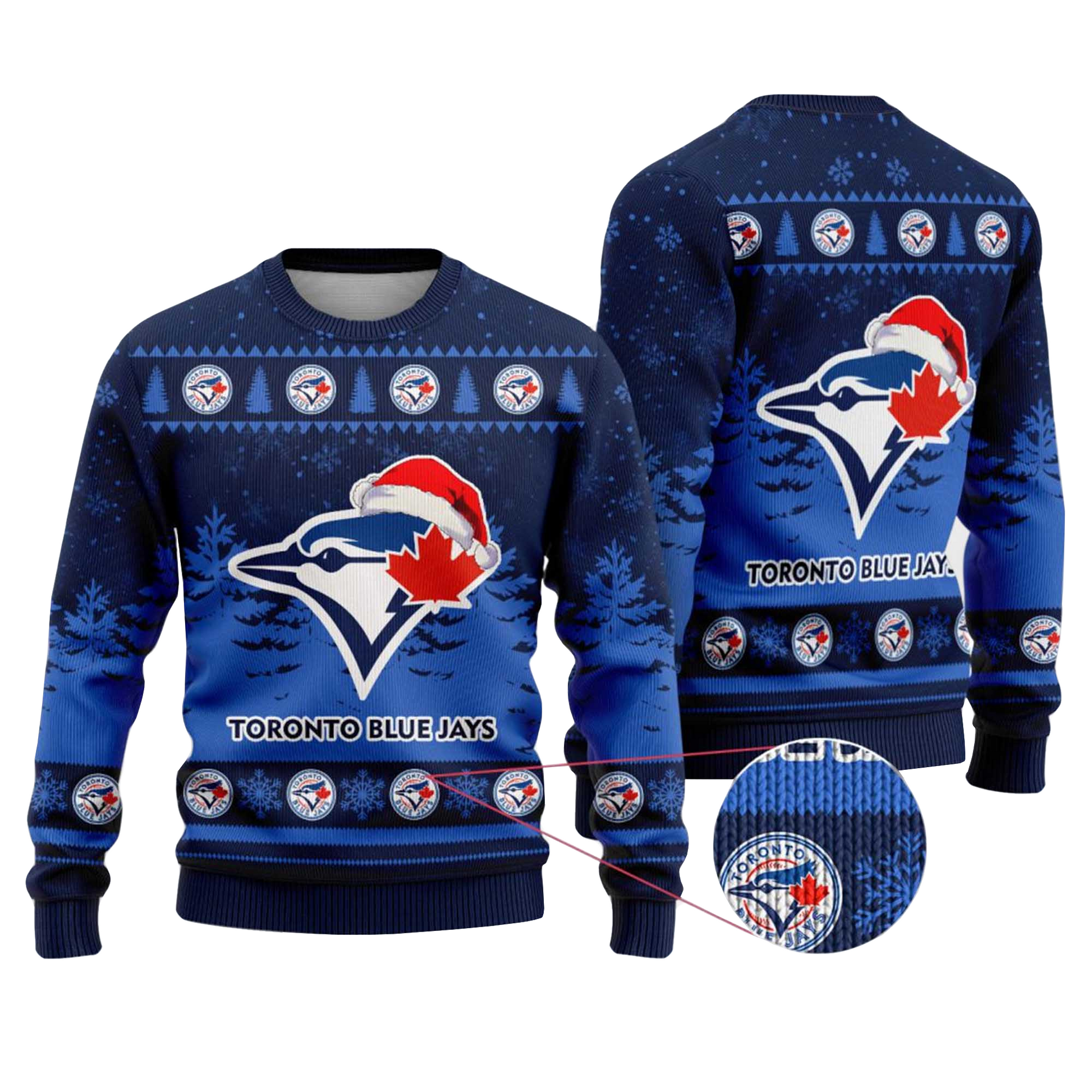 2025 Toronto Blue Jays Snowflakes Christmas Ugly Sweater – Moonbestprint