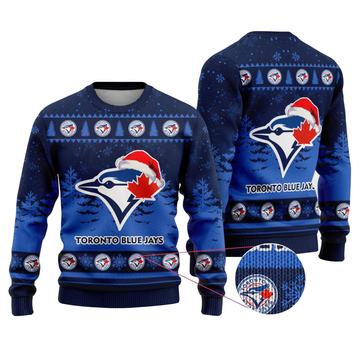 2025 Toronto Blue Jays Snowflakes Christmas Ugly Sweater – Moonbestprint