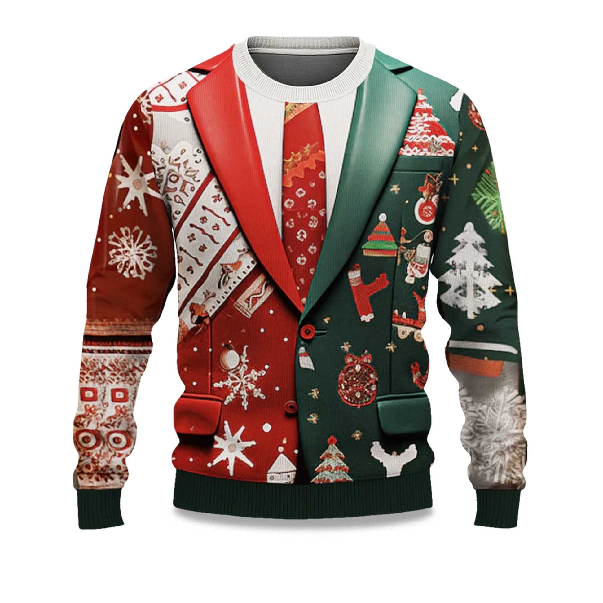 2026 Tree Snowflake Ugly Christmas Sweater Moonbestprint