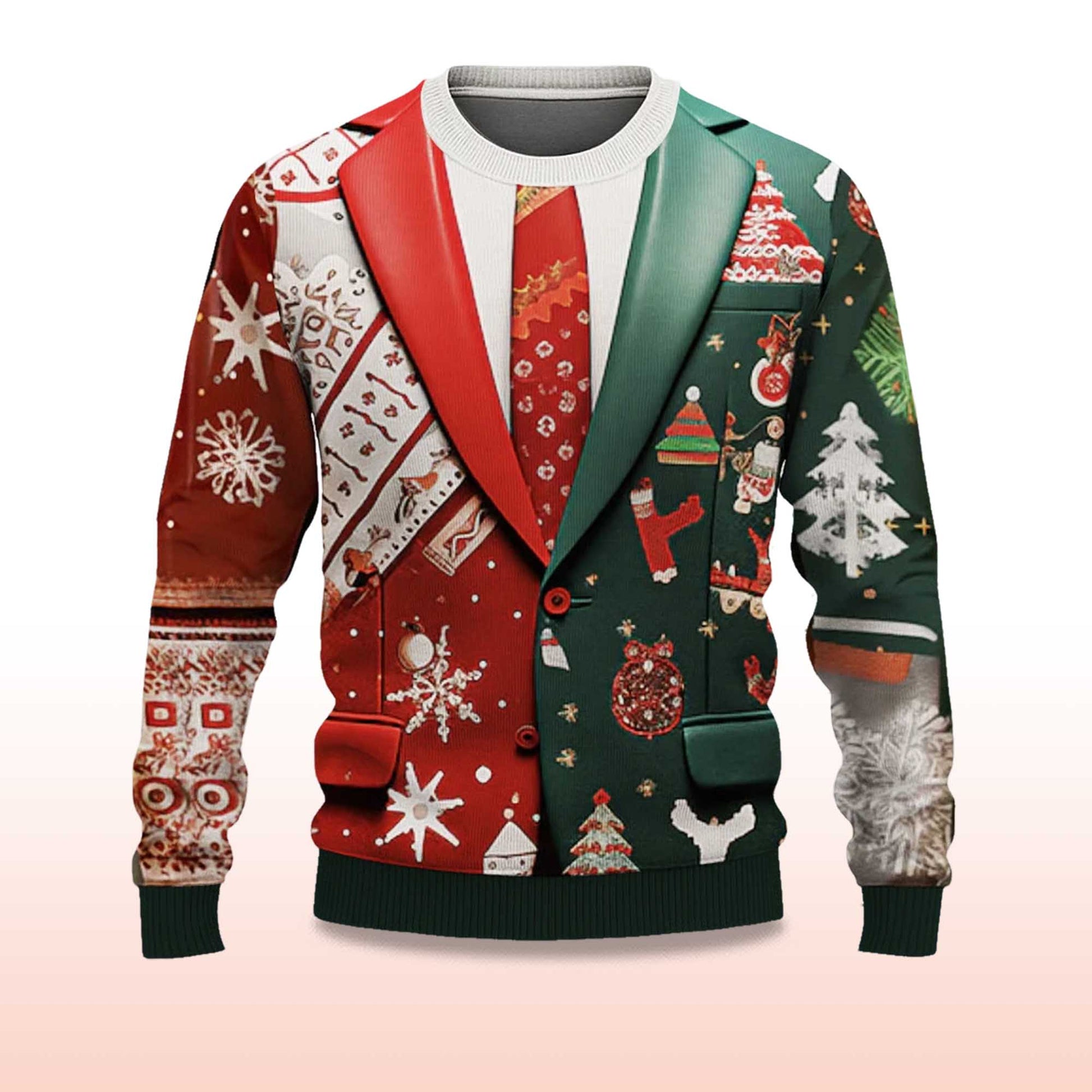 2026 Tree Snowflake Ugly Christmas Sweater Moonbestprint