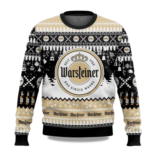 2026 Warsteiner German Beer Christmas Ugly Sweater Moonbestprint