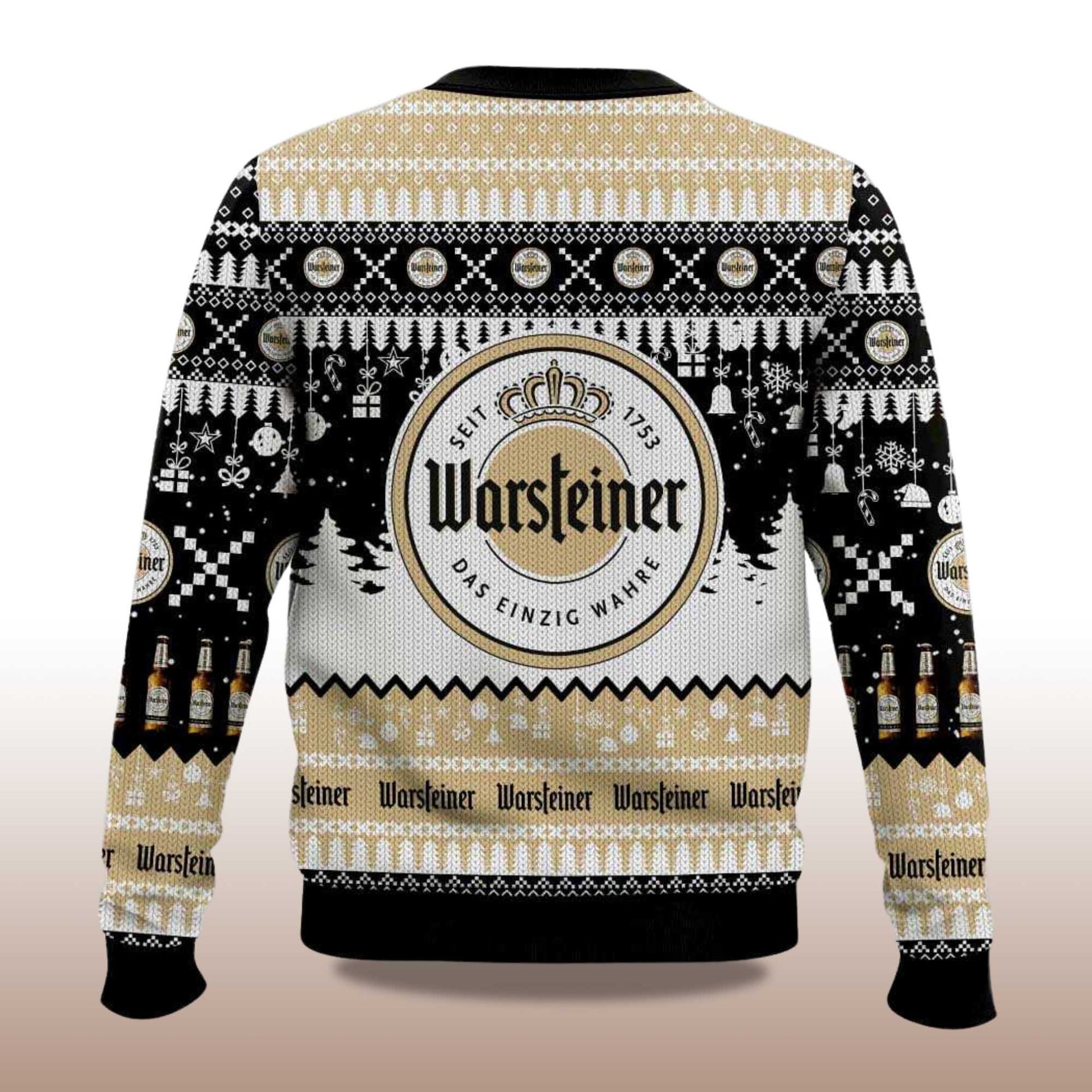 2026 Warsteiner German Beer Christmas Ugly Sweater Moonbestprint