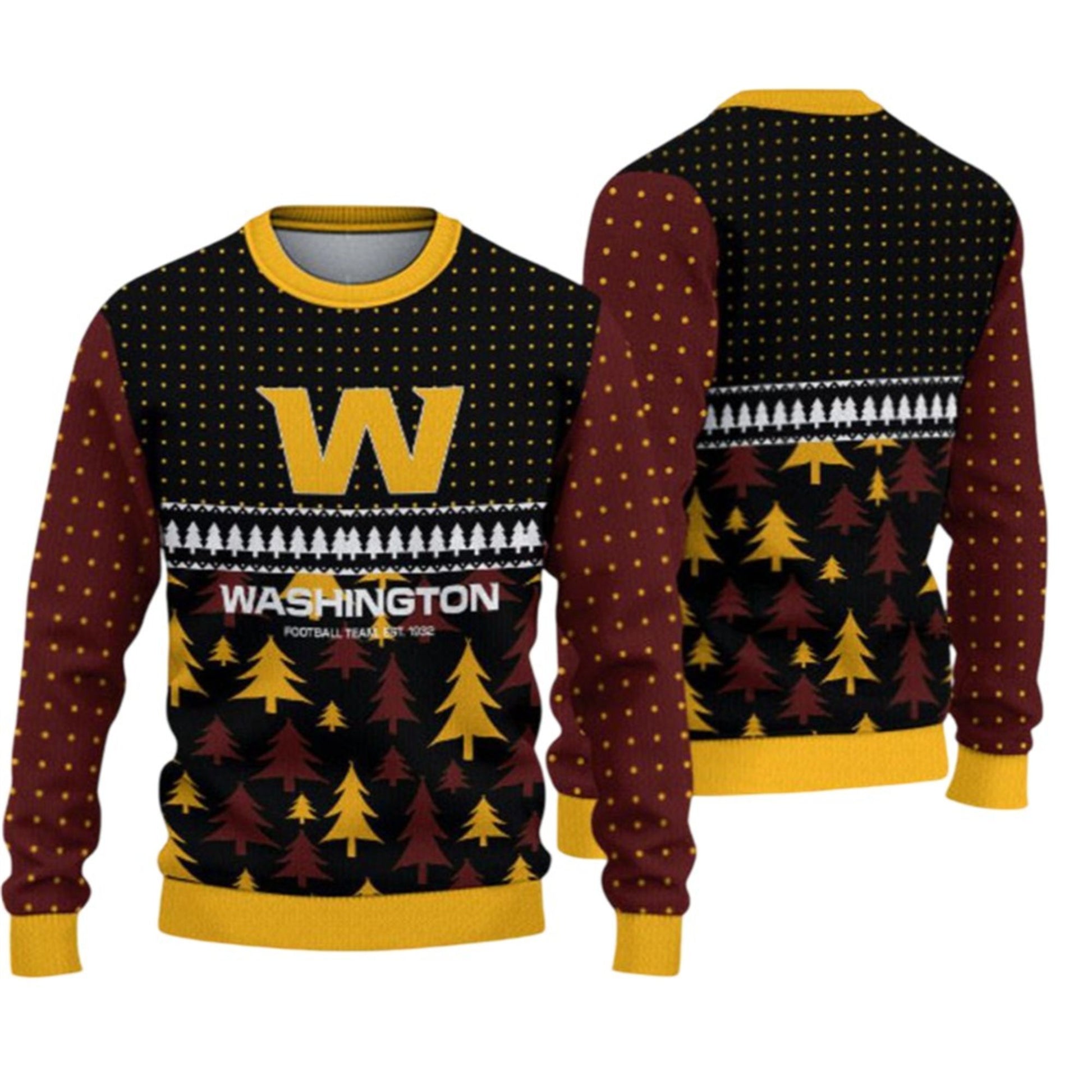 2026 Washington Festive Holiday Ugly Sweater - Moonbestprint