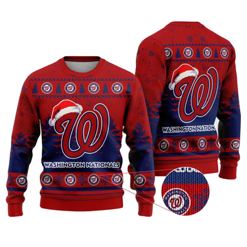 2025 Washington Nationals Snowflakes Christmas Ugly Sweater – Moonbestprint