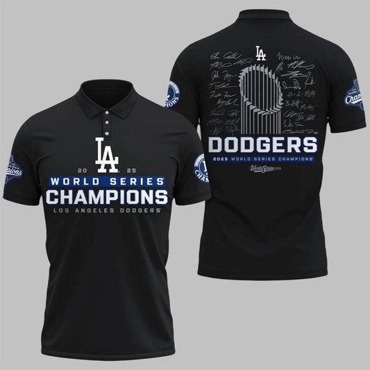 2025 World Series Champions LA Dodgers Polo Shirt - Moonbestprint