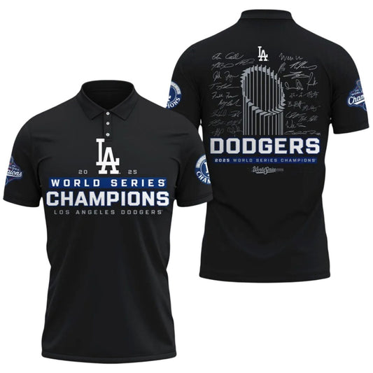 2025 World Series Champions LA Dodgers Polo Shirt - Moonbestprint