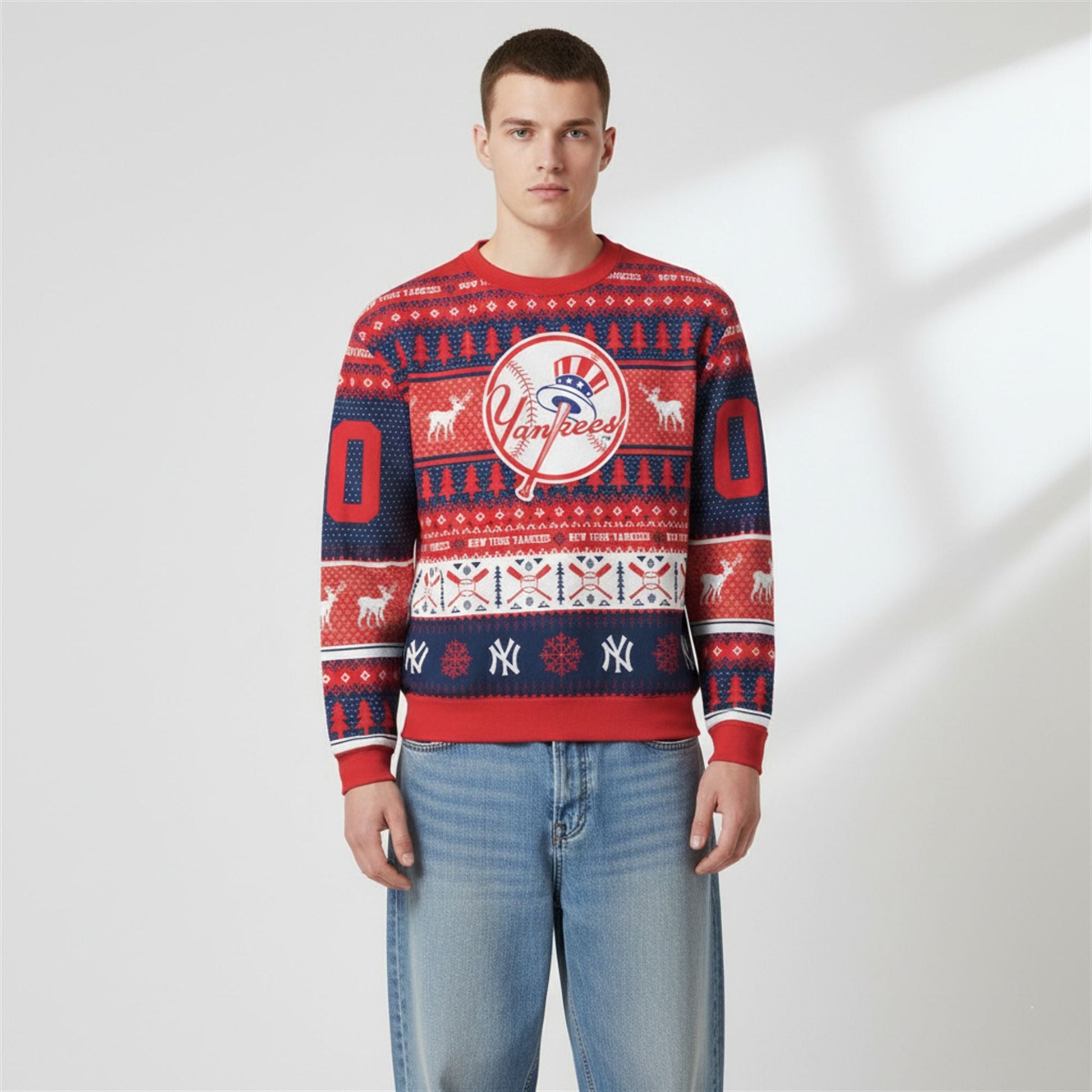2026 Yankees Baseball Ugly Christmas Sweater - Moonbestprint