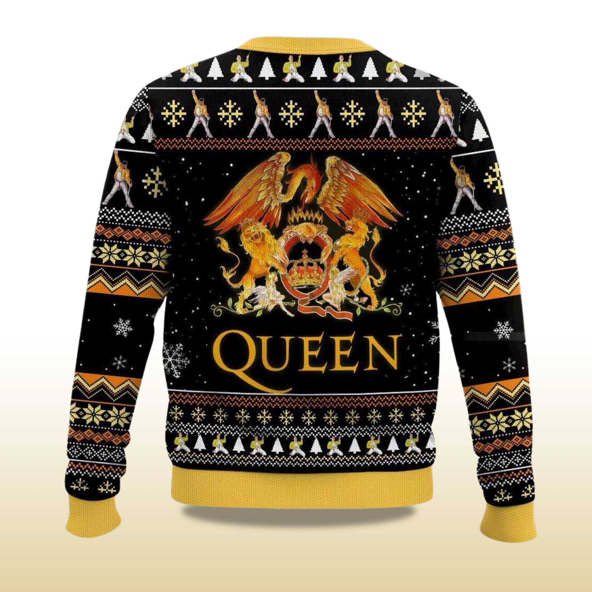 2026 Yes I Am Old But I Saw Freddie Mercury On Stage Freddie Mercury Queen Christmas Ugly Sweater Moonbestprint