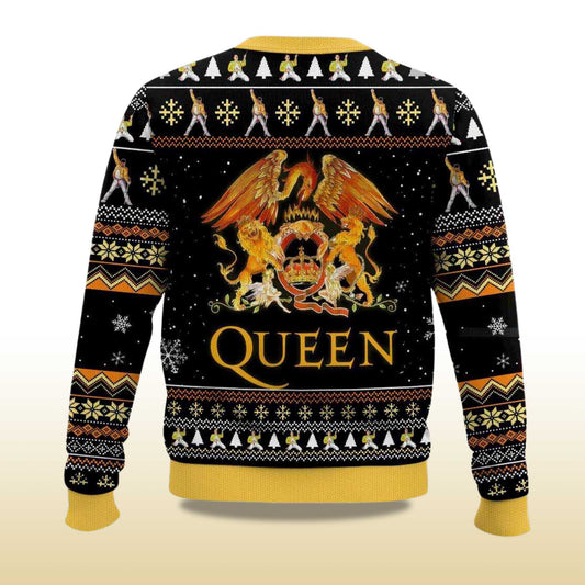 2026 Yes I Am Old But I Saw Freddie Mercury On Stage Freddie Mercury Queen Christmas Ugly Sweater Moonbestprint