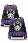 Purplehecate Mystical Cat Ugly Christmas Sweater 2025 – Moonbestprint