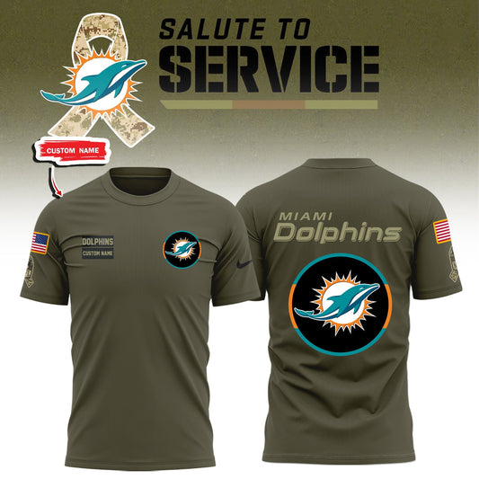 Miami Dolphins 2025 Salute to Service Limited Edition Combo Moonbestprint