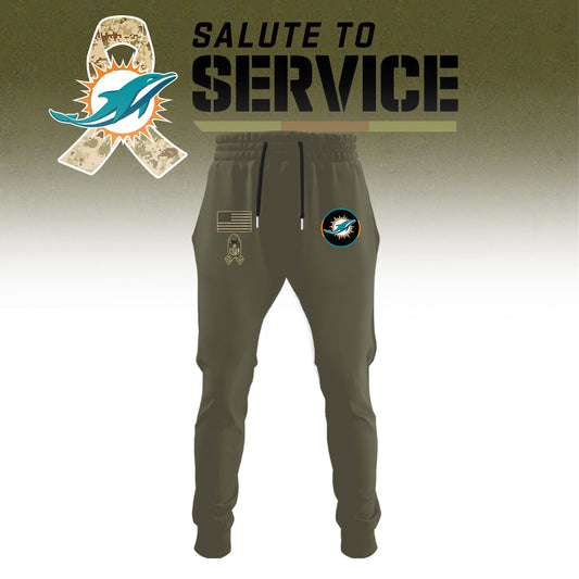 Miami Dolphins 2025 Salute to Service Limited Edition Combo Moonbestprint