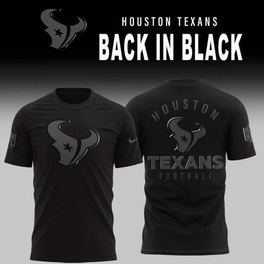 Houston Texans 2025 Back In Black Limited Edition Shirt | OR25 Moonbestprint