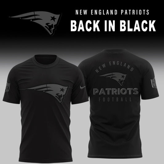 New England Patriots 2025 Back In Black Limited Edition Combo TShirt | QS54 Moonbestprint