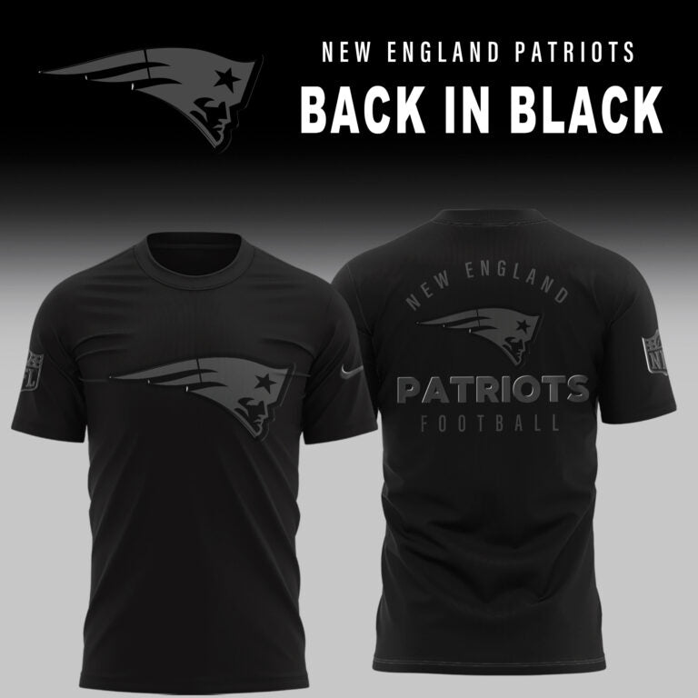 New England Patriots 2025 Back In Black Limited Edition Shirt | GI14 Moonbestprint