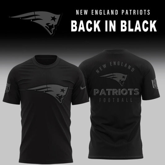 New England Patriots 2025 Back In Black Limited Edition Shirt | GI14 Moonbestprint