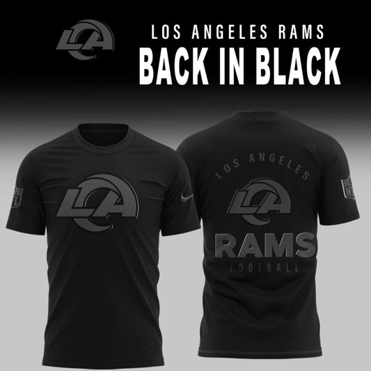 Los Angeles Rams 2025 Back In Black Limited Edition Shirt | AV58 Moonbestprint