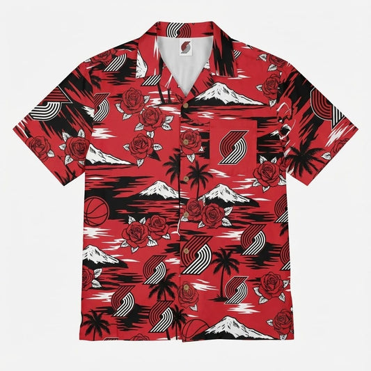 Unisex Portland Trail Blazers Graphic Hawaiian Shirt for Basketball Fans – Moonbestprint