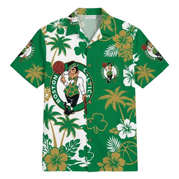Unisex Boston Celtics Graphic Hawaiian Shirt for Basketball Fans – Moonbestprint