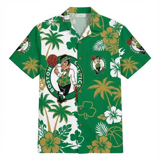 Unisex Boston Celtics Graphic Hawaiian Shirt for Basketball Fans – Moonbestprint