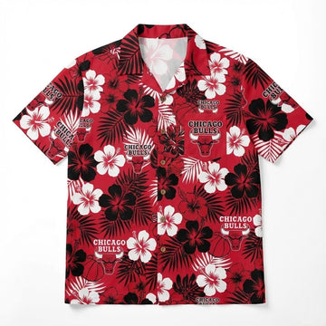 Unisex Chicago Bulls Graphic Hawaiian Shirt for Basketball Fans – Moonbestprint