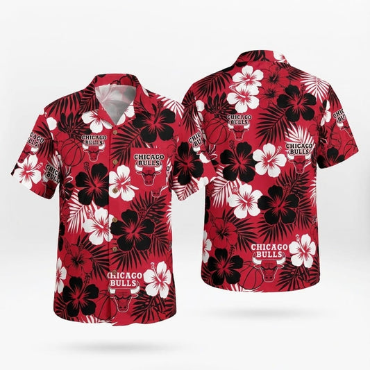 Unisex Chicago Bulls Graphic Hawaiian Shirt for Basketball Fans – Moonbestprint