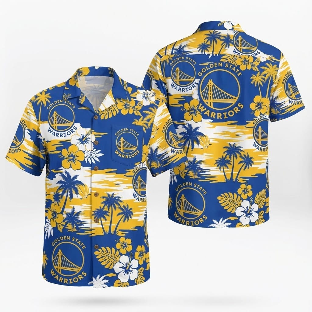 Unisex Golden State Warriors Graphic Hawaiian Shirt for Basketball Fans – Moonbestprint