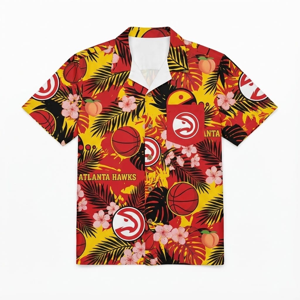 Unisex Atlanta Hawks Graphic Hawaiian Shirt for Basketball Fans – Moonbestprint