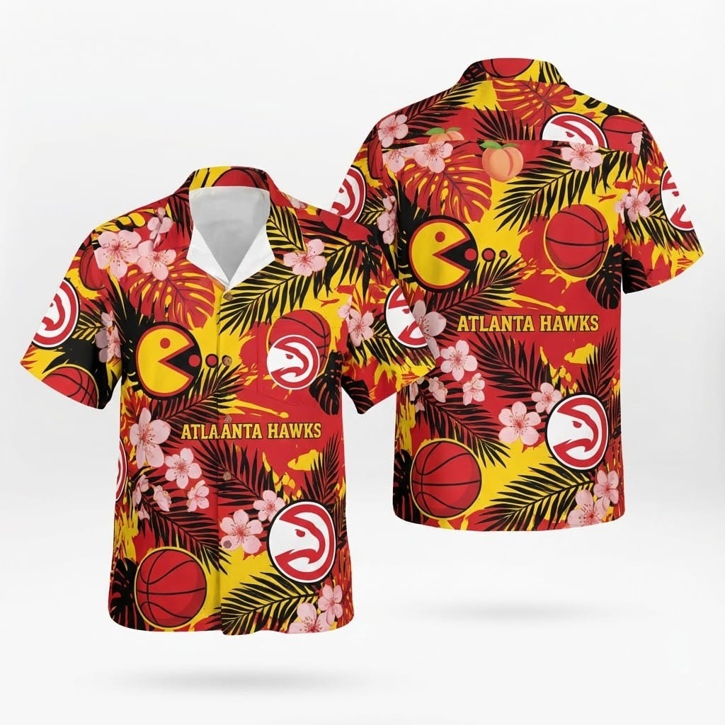 Unisex Atlanta Hawks Graphic Hawaiian Shirt for Basketball Fans – Moonbestprint