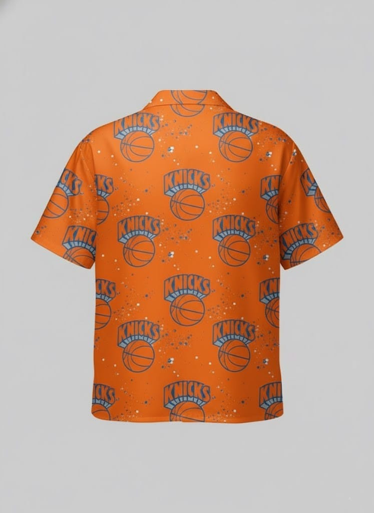 Unisex New York Knicks Graphic Hawaiian Shirt for Basketball Fans – Moonbestprint