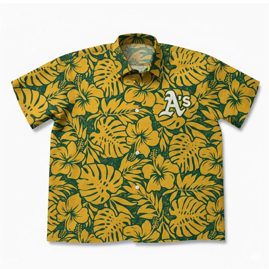 2026 Giveaway Athletics Father's Day Hawaiian Shirt - Moonbestprint